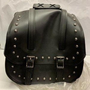 Diamond Plate 2 Pc Motorcycle Saddlebag PVC Z504